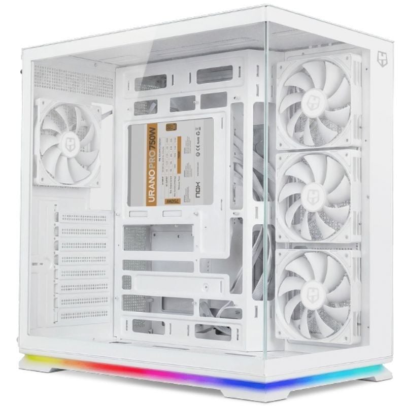 Caja Gaming Semitorre Nox Hummer Galaxy/ Blanca