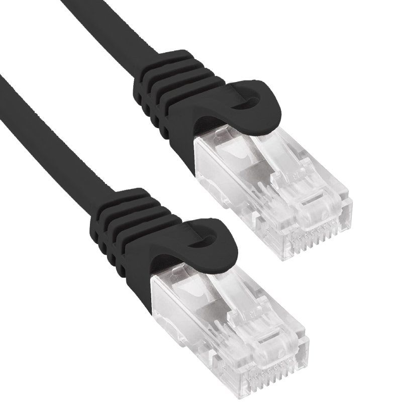 Cable de Red RJ45 UTP Phasak PHK 1752 Cat.6/ 25cm/ Negro