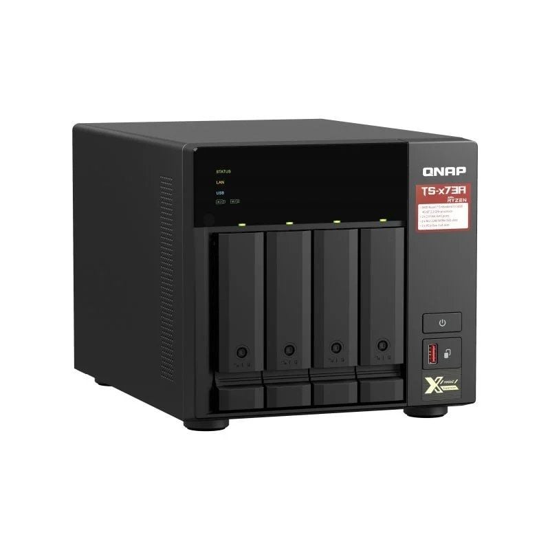 NAS QNAP TS-473A-8G/ 4 Bahías 3.5"- 2.5"/ 8GB DDR4/ Formato Torre