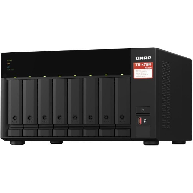 NAS QNAP TS-873A/ 8 Bahías 3.5"- 2.5"/ 8GB DDR4/ Formato Torre