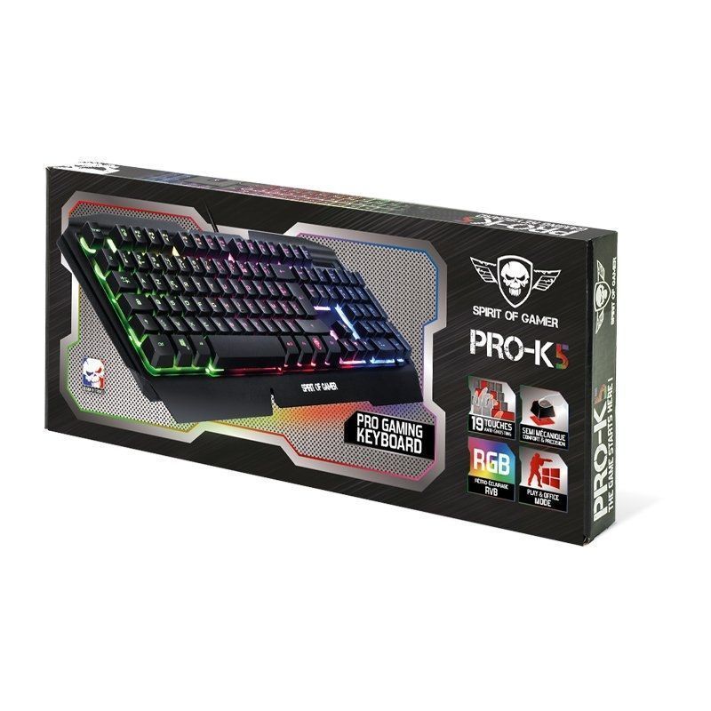 Teclado Gaming Spirit Of Gamer Pro K5 Sp Depau