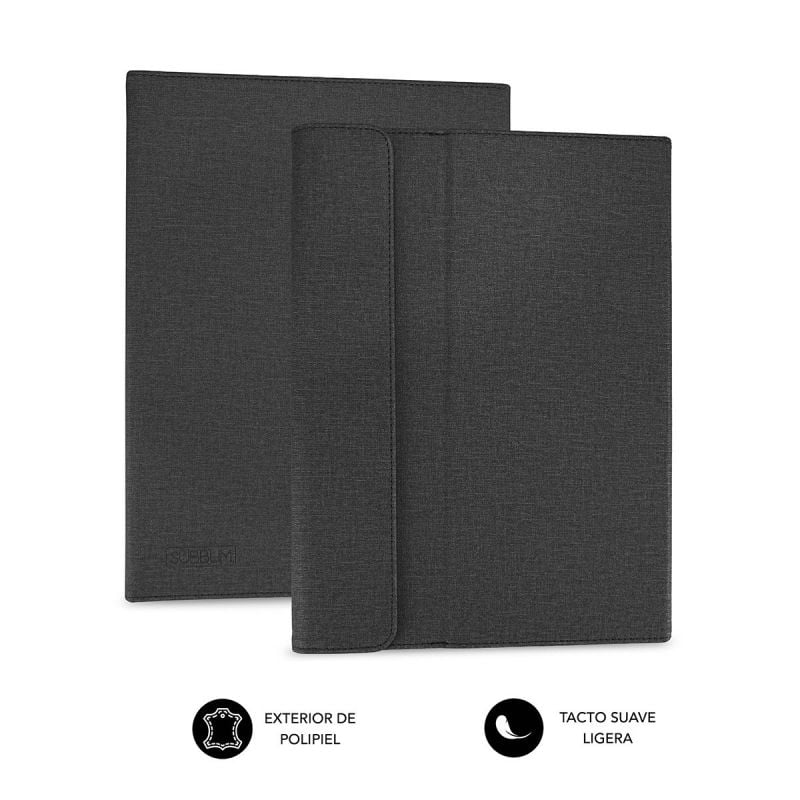Funda Subblim Clever Stand para Tablets de 9.6"-11"/ Negra