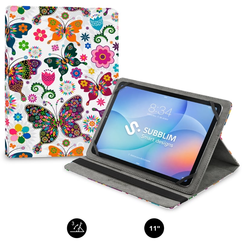 Funda Subblim Trendy Case Mariposas para Tablet de 9.6'-11'