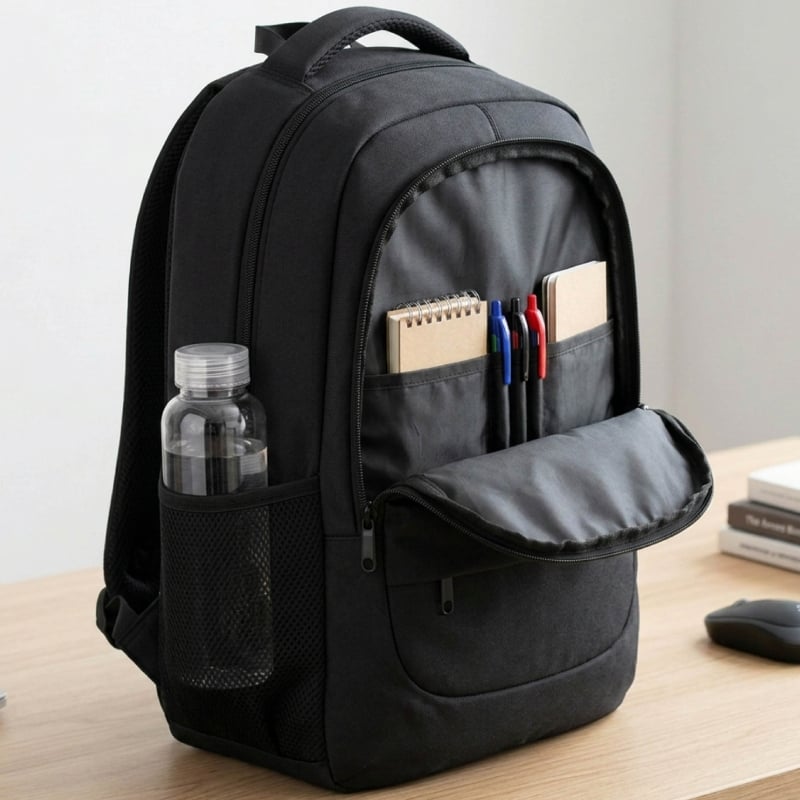 Mochila Subblim City Plus 26L Backpack para Portátiles hasta 16"/ Puerto USB/ Repelente al agua/ Reflectante/ Cinta para Trolley/ Negra