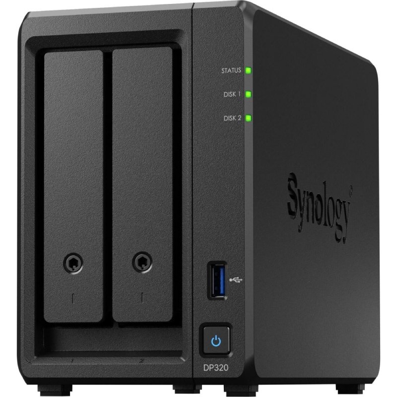 NAS Synology ActiveProtect DP320/ 2 Bahías 3.5"- 2.5"/ 8GB DDR4/ 16TB/ Formato Torre