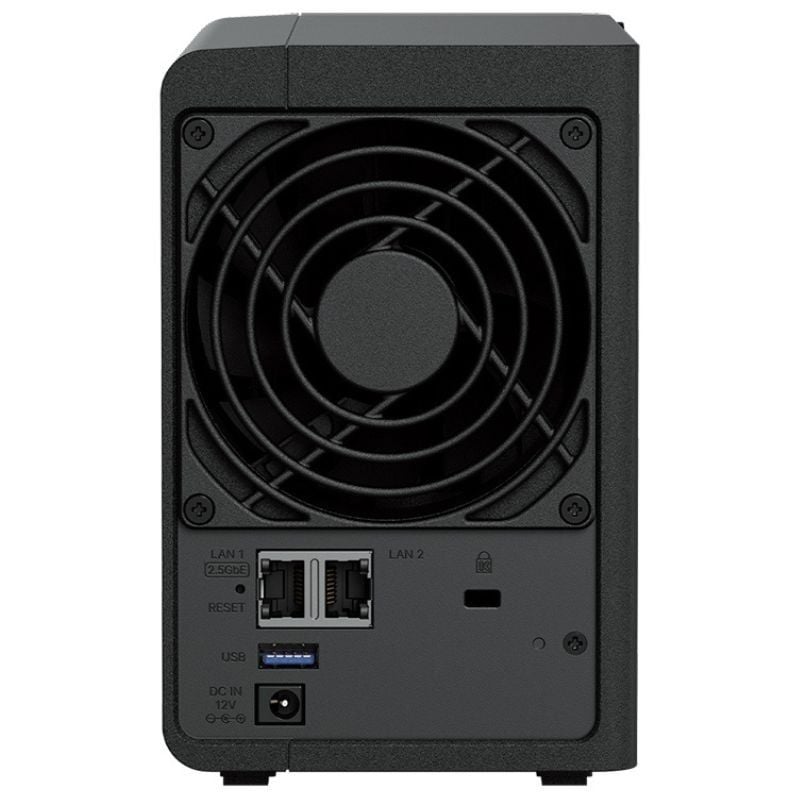 NAS Synology Diskstation DS225+/ 2 Bahías 3.5"- 2.5"/ 2GB DDR4/ Formato Torre