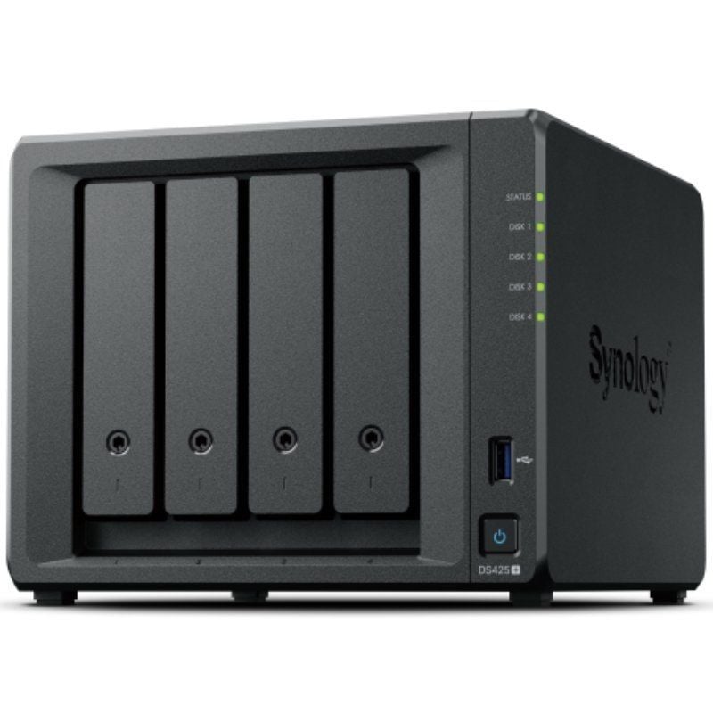 NAS Synology Diskstation DS425+/ 4 Bahías 3.5"- 2.5"/ 6GB DDR4/ 16TB/ Formato Torre