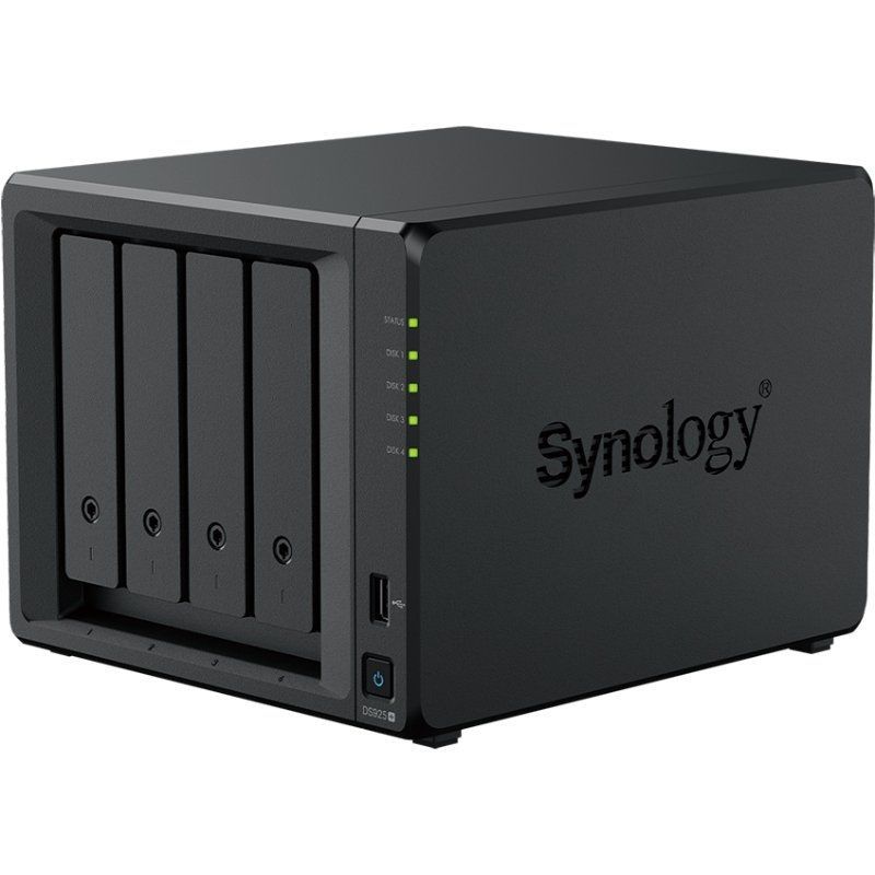 NAS Synology Diskstation DS925+/ 4 Bahías 3.5"- 2.5"/ 4GB DDR4/ Formato Torre