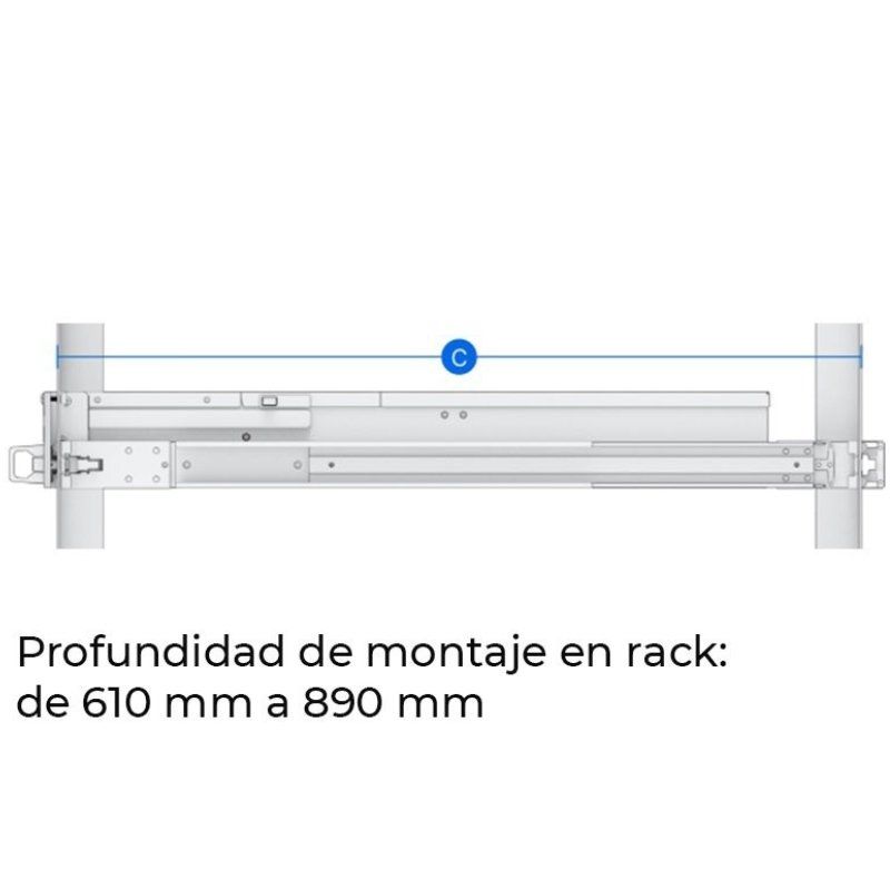 Kit de Railes deslizantes Synology RKS-02/ para Modelos de Servidores Synology