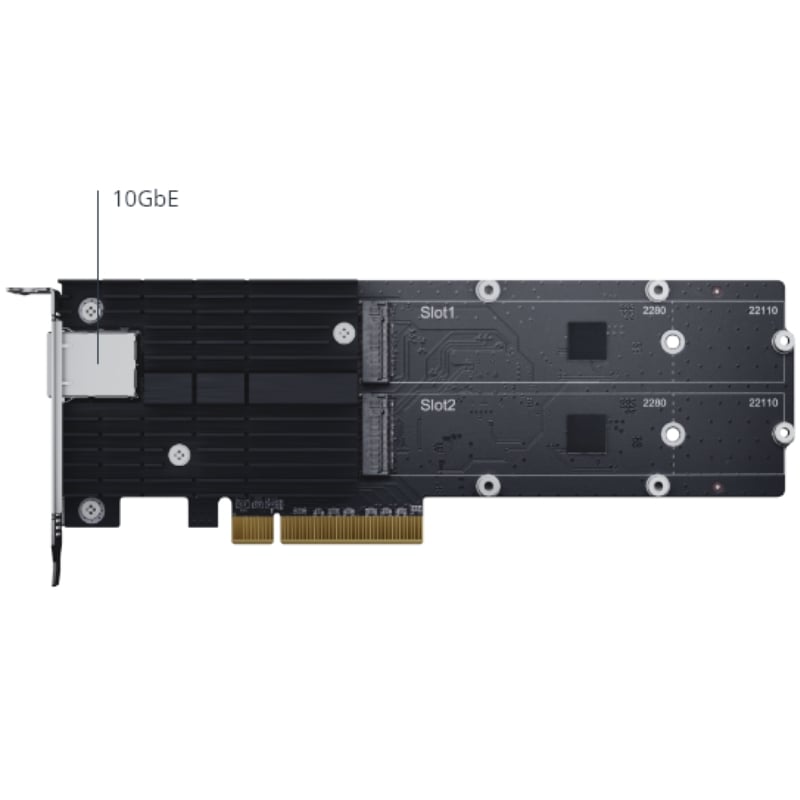 Tarjeta de Red PCI Express-Socket SSD M.2 Synology E10M20-T1/ 10Gbps/ 2 Ranuras SSD