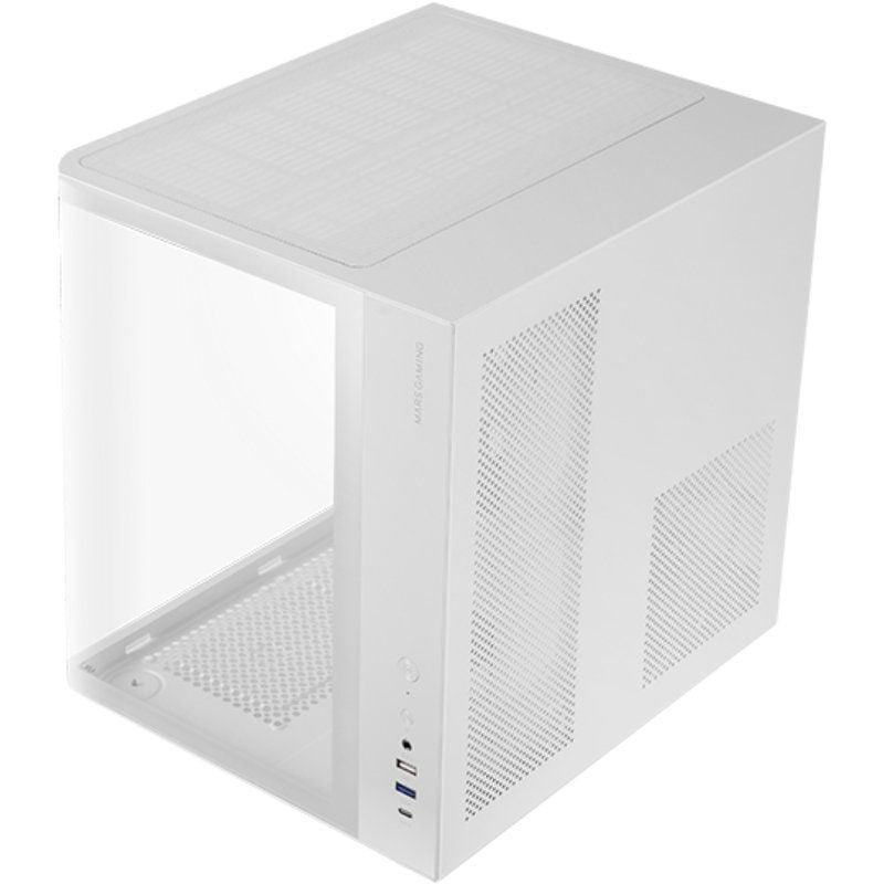 Caja Gaming Semitorre Mars Gaming MC-CURV/ Blanca