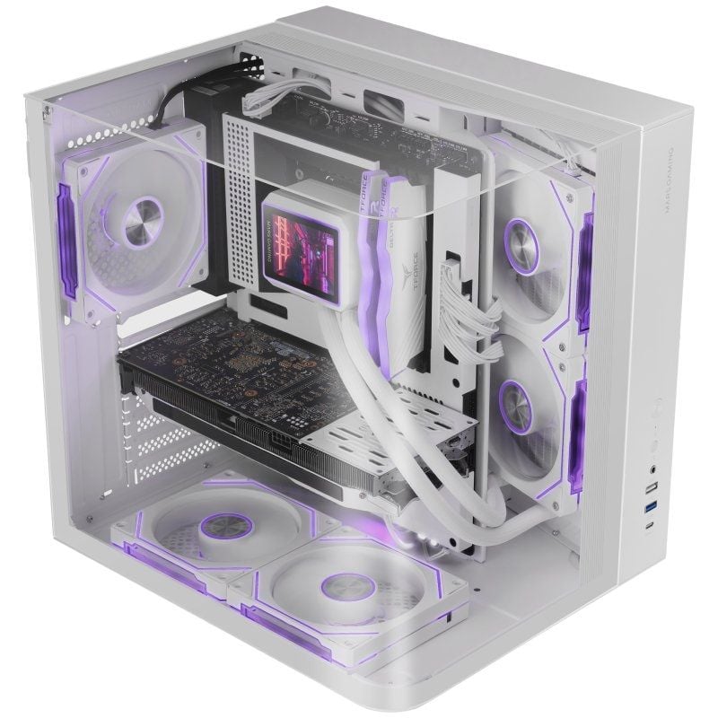 Caja Gaming Semitorre Mars Gaming MC-INFINIOLITE/ Blanca