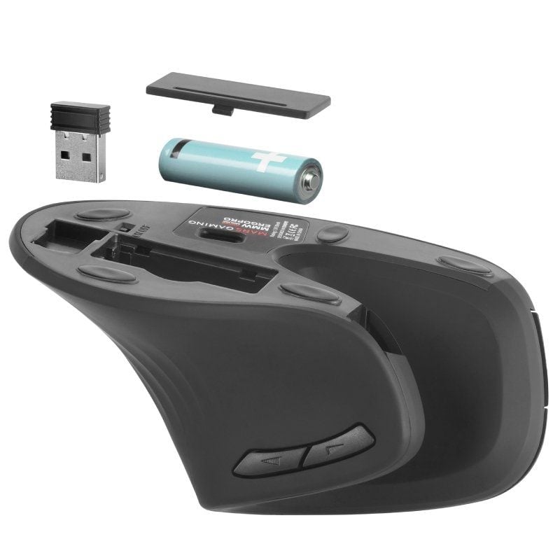 Ratón Gaming Vertical Inalámbrico Mars Gaming MMW-ERGOPRO/ Hasta 3200 DPI
