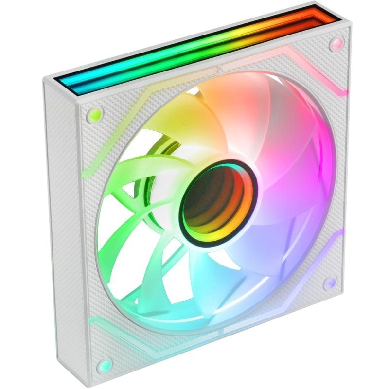 Pack 2 Ventiladores Mars Gaming MF-3DPROX2R/ 12cm/ ARGB/ Blancos