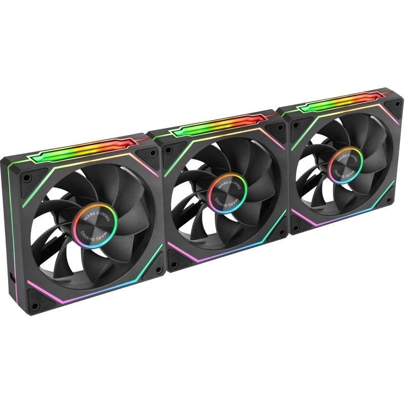 Pack 3 Ventiladores Invertidos Mars Gaming MF-LINKFINITYKIT2R/ 12cm/ ARGB