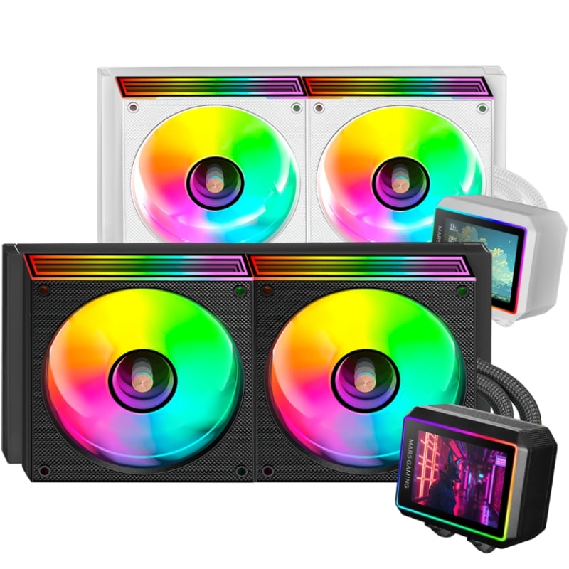 Sistema de Refrigeración Líquida Mars Gaming ML-VISIONII240/ Negro