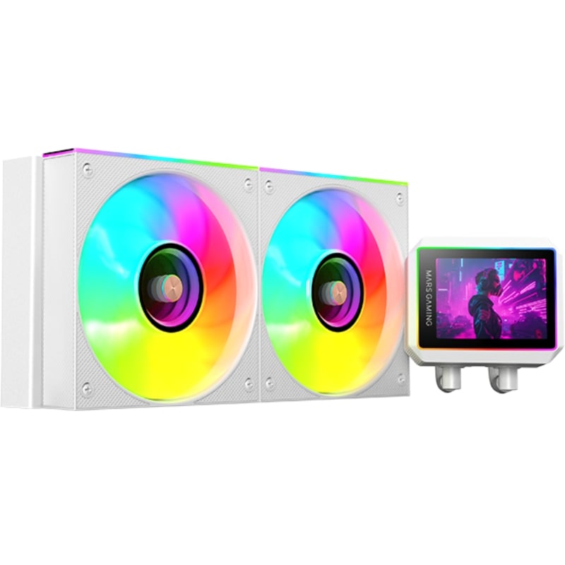 Sistema de Refrigeración Líquida Mars Gaming ML-VISIONII240/ Blanco