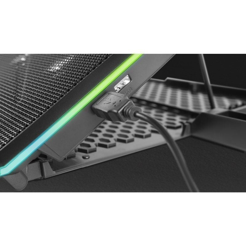 Soporte Refrigerante Mars Gaming MNBC13 para Portátiles hasta 17"/ Iluminación LED (ref. MNBC13)