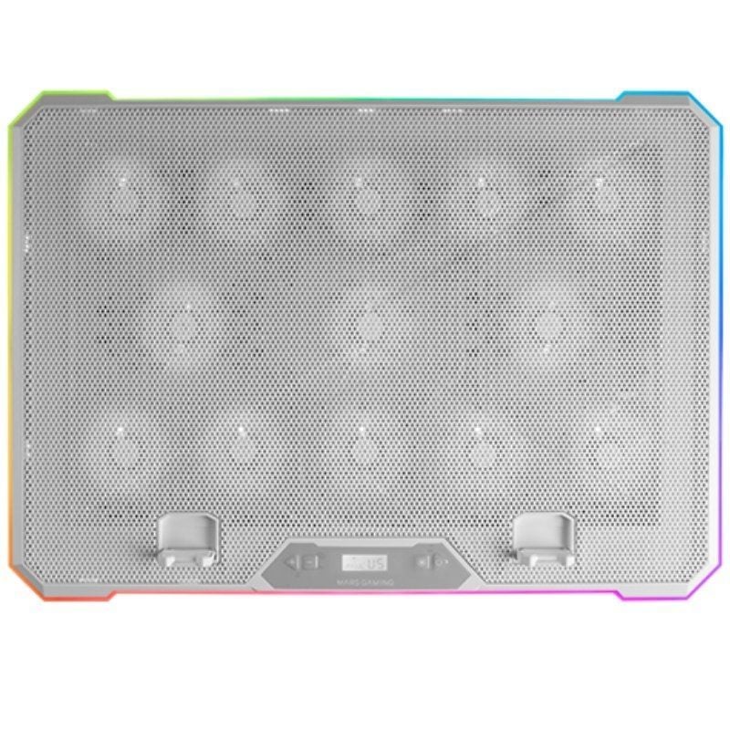 Soporte Refrigerante Mars Gaming MNBC13 para Portátiles hasta 17"/ Iluminación LED (ref. MNBC13W)
