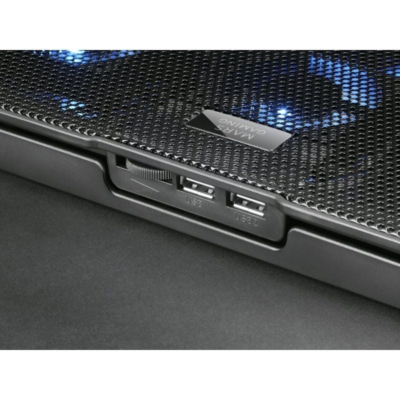 Soporte Refrigerante Mars Gaming MNBC23 para Portátiles hasta 16"/ Iluminación LED (ref. MNBC23)