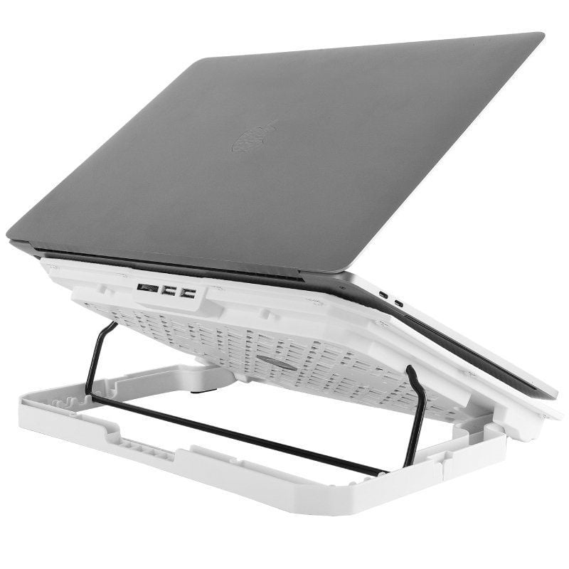 Soporte Refrigerante Mars Gaming MNBC23 para Portátiles hasta 16"/ Iluminación LED (ref. MNBC23W)