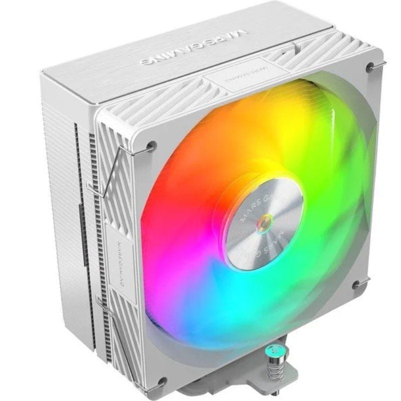 Ventilador con Disipador Mars Gaming MCPU-X5ARGB/ 12cm/ Blanco