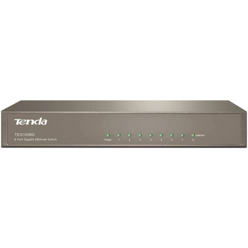 Switch tenda teg1008d 8 puertos/ rj-45 10/100/1000