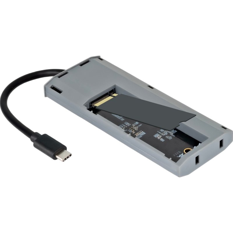 Docking/Caja Externa USB Tipo-C TooQ TQE-2241G/ Ranura SSD M.2/ 1xHDMI/ 2xUSB/ 1xUSB Tipo-C/ 1xLector Tarjetas/ 1xUSB Tipo-C PD