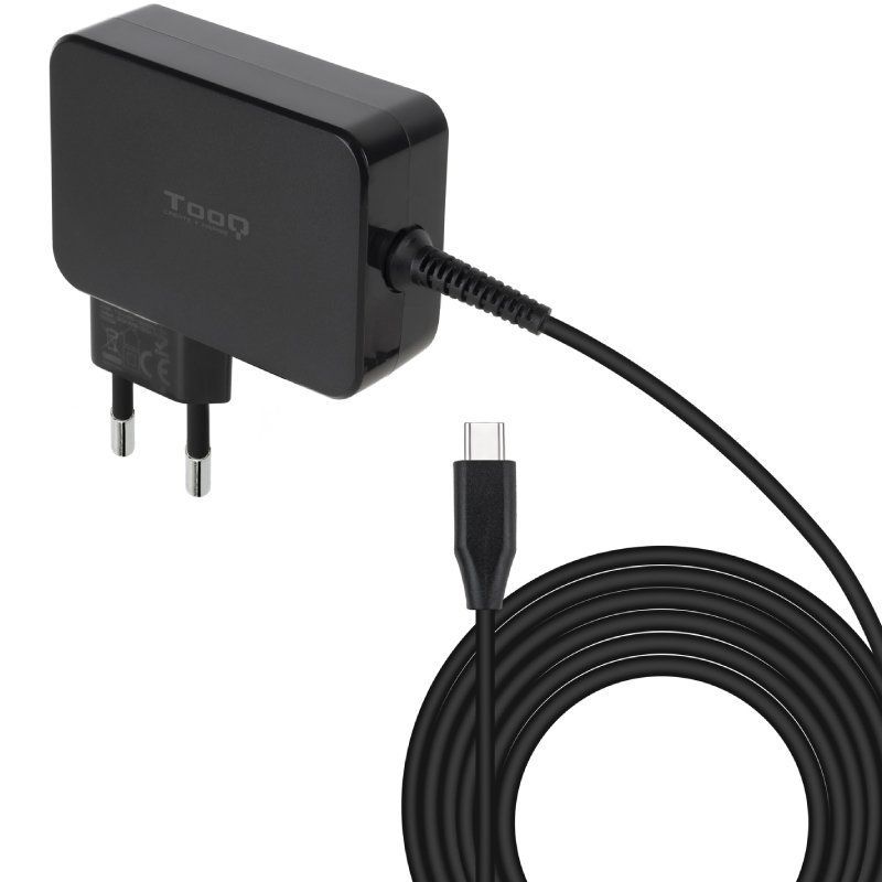 Cargador de Portátil GaN TooQ TQLC-USBCGAN100PD USB Tipo-C/ 100W/ Automático/ Voltaje 5-20V