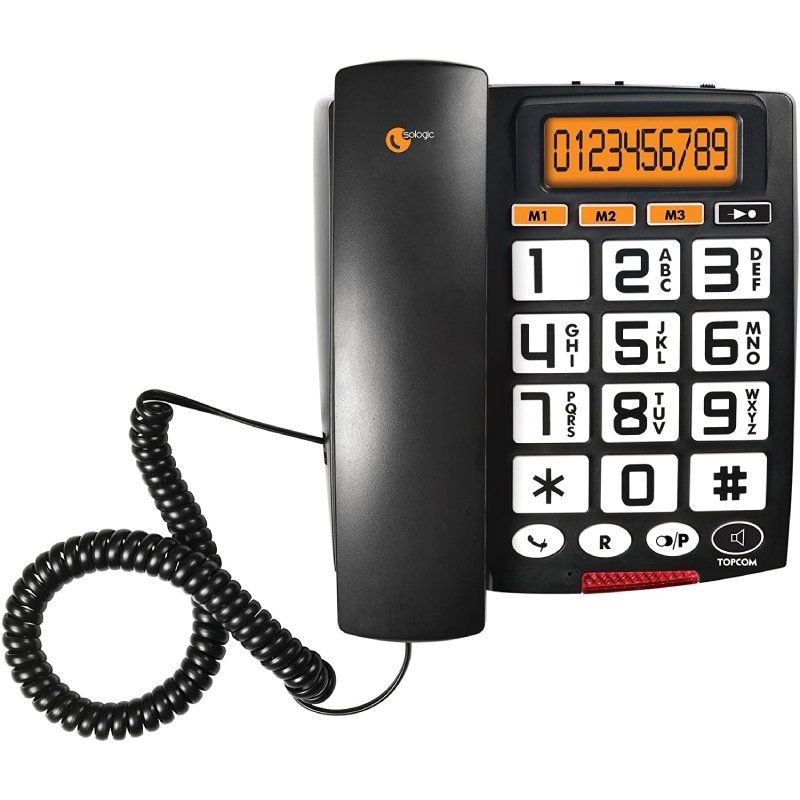 Teléfono topcom ts-6651/ negro