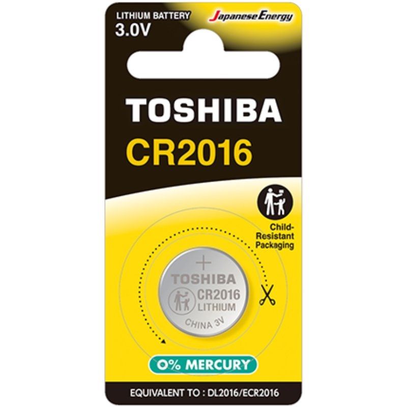 Pilas de botón toshiba cr2016 cp-1c/ 3v - Depau