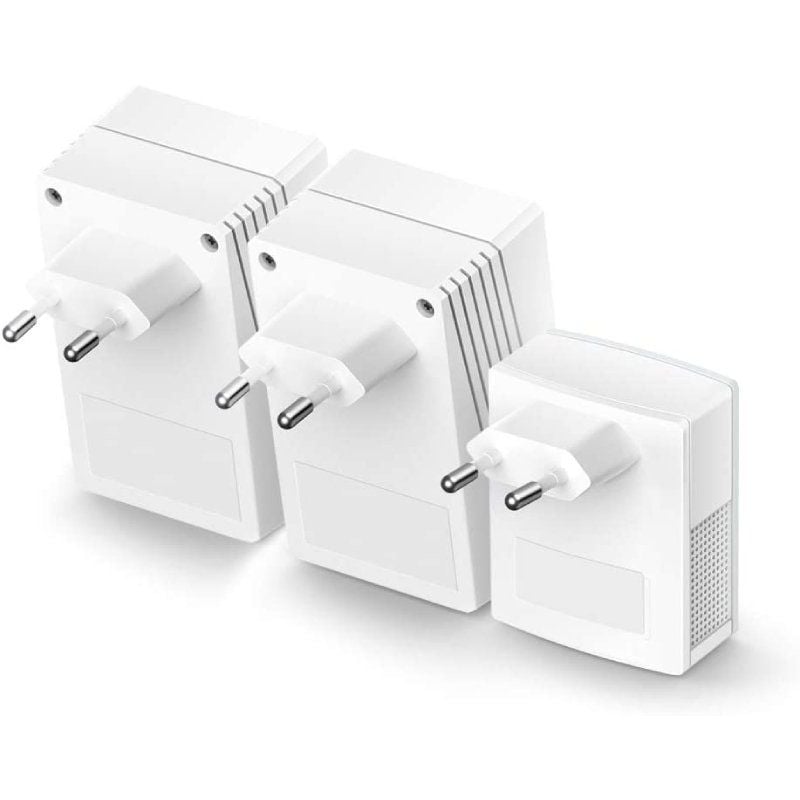 Adaptador Powerline TP-Link TL-WPA4220T KIT 500Mbps/ Alcance 300m/ Pack de 3