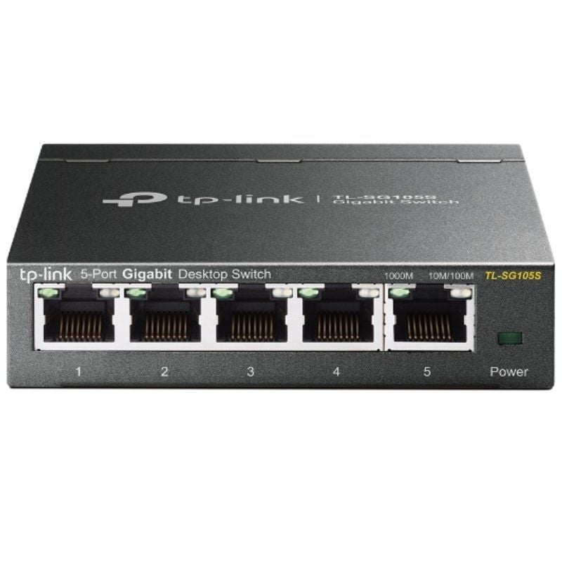 Switch TP-Link TL-SG105S 5 Puertos/ RJ-45 10/100/1000 (ref. TL-SG105S)