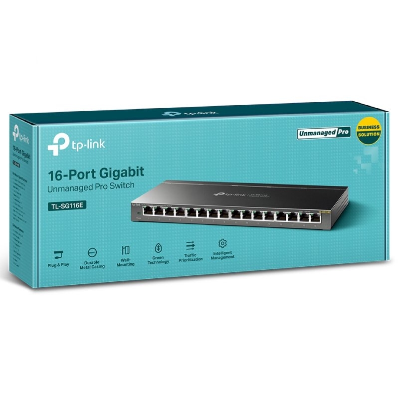 Switch TP-Link TL-SG116E 16 Puertos/ RJ-45 10/100/1000 (V2)