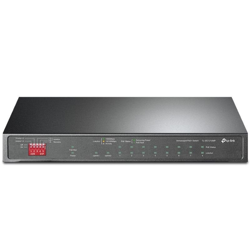 Switch TP-Link TL-SG1210MP 10 Puertos/ RJ-45 10/100/1000/ PoE+ (V2)