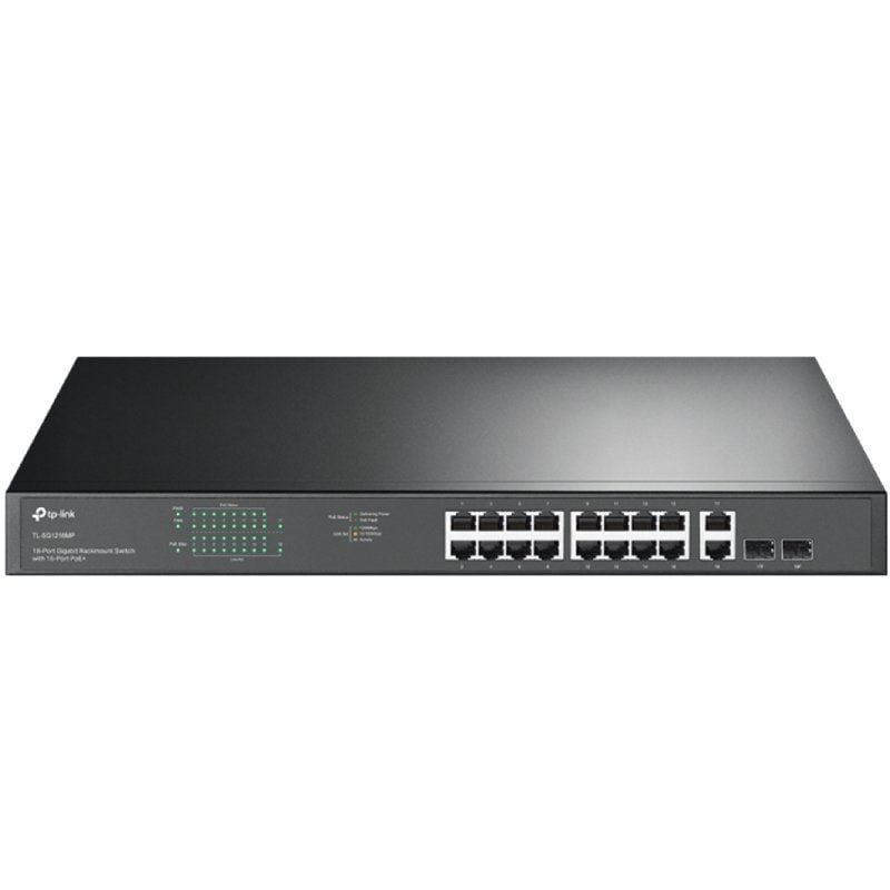 Switch TP-Link TL-SG1218MP 20 Puertos/ RJ-45 10/100/1000 PoE+/SFP Switch TP-Link TL-SG1218MP 20 Puertos/ RJ-45 10/100/1000 PoE+/SFP