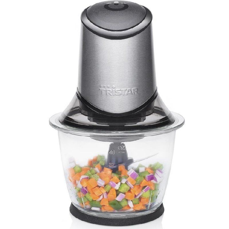 400 W Tristar BL-4019 Picadora 1.2 litros Vidrio Gris