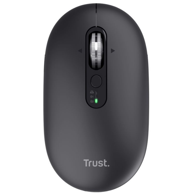 Ratón Inalámbrico Trust Seron 26018/ Batería recargable/ Hasta 3200 DPI/ Negro