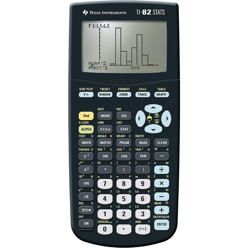 Calculadora gráfica texas instruments ti-82 stats/ negra