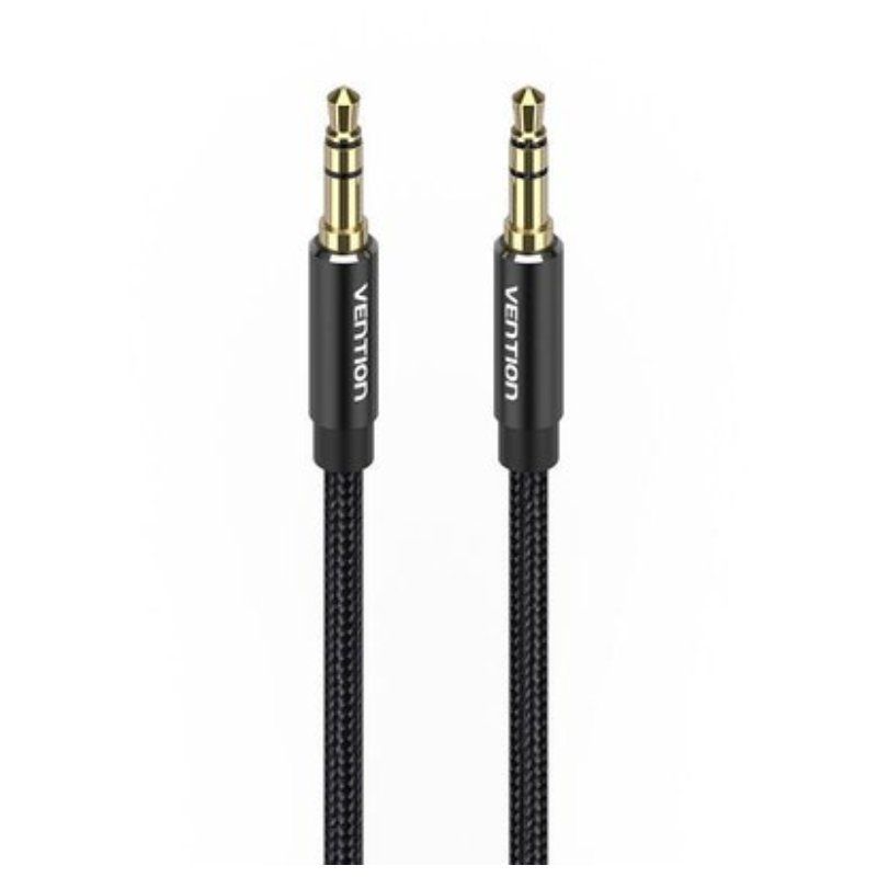 Cable Estéreo Vention BAWBG/ Jack 3.5 Macho - Jack 3.5 Macho/ 1.5m/ Negro