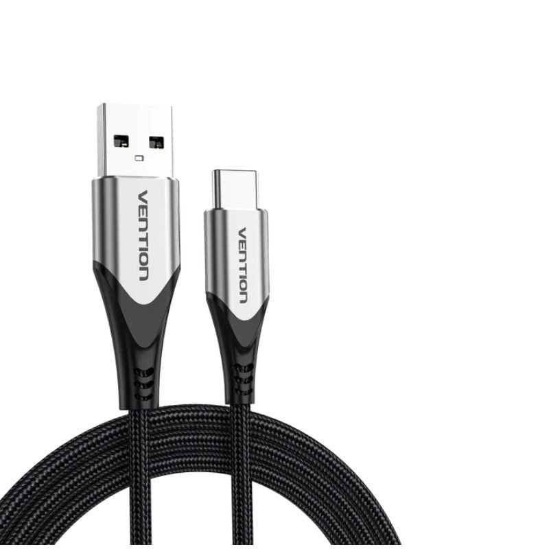 Cable USB 2.0 Tipo-C Vention CODHG/ USB Macho - USB Tipo-C Macho/ 480Mbps/ 1.5m/ Gris