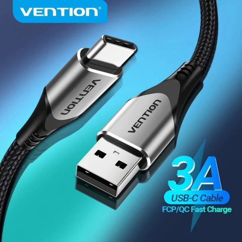 Cable USB 2.0 Tipo-C Vention CODHG/ USB Macho - USB Tipo-C Macho/ 480Mbps/ 1.5m/ Gris
