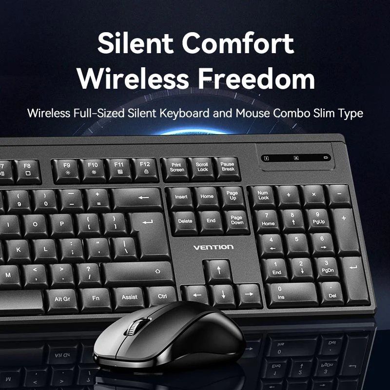 Teclado y Ratón Inalámbricos Vention Combo KTZB0-ES