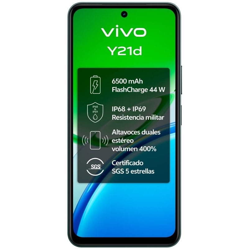 Smartphone Vivo Y21D 4GB/ 128GB/ 6.68"/ Verde