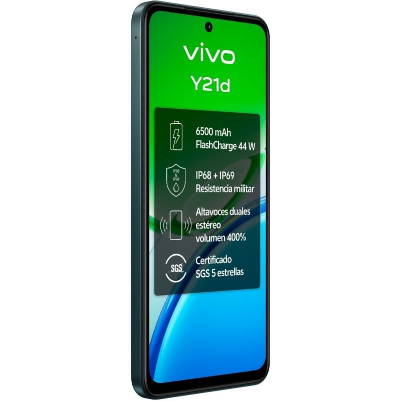 Smartphone Vivo Y21D 4GB/ 128GB/ 6.68"/ Verde