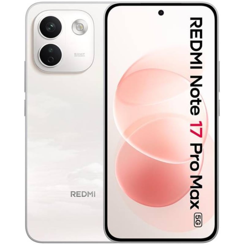 Smartphone Xiaomi Redmi Note 17 Pro Max 8GB/ 512GB/ 6.83'/ 5G/ Blanco y Rosa Algodón
