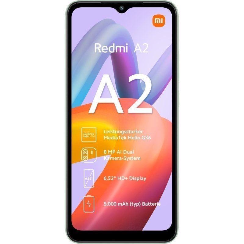 Xiaomi Redmi A2 3GB/64GB Verde - Teléfono móvil